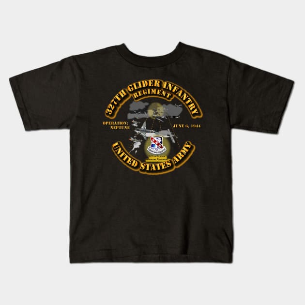 327th Glider Infantry - D Day Kids T-Shirt by twix123844